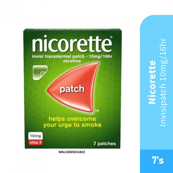 NICORETTE Invisipatch 10mg/16hr 7's