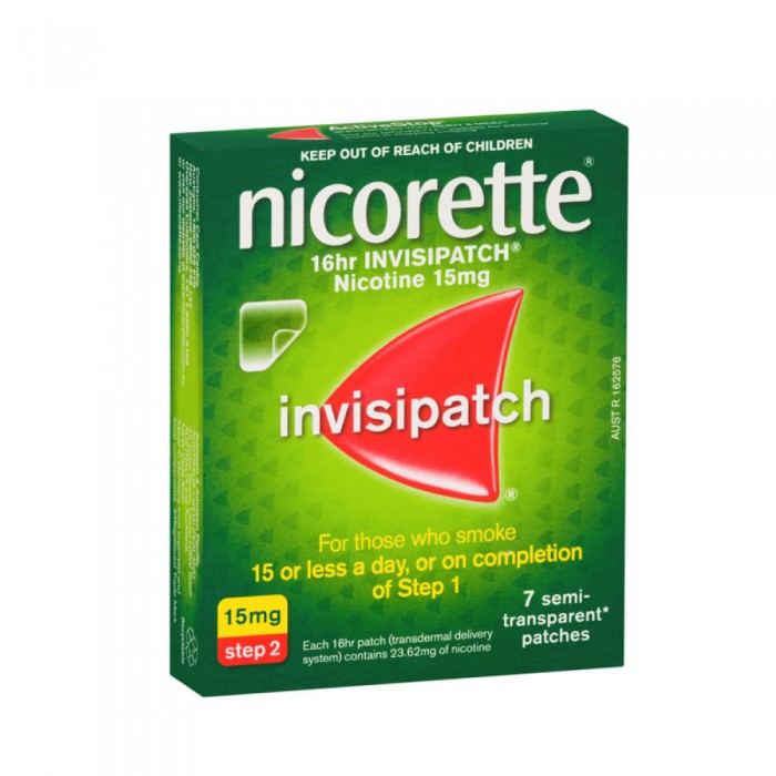 NICORETTE Invisipatch 15mg/16hr 7's