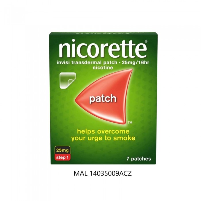 NICORETTE Invisipatch 25mg/16hr 7's