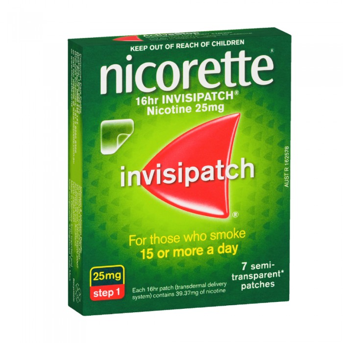 NICORETTE Invisipatch 25mg/16hr 7's