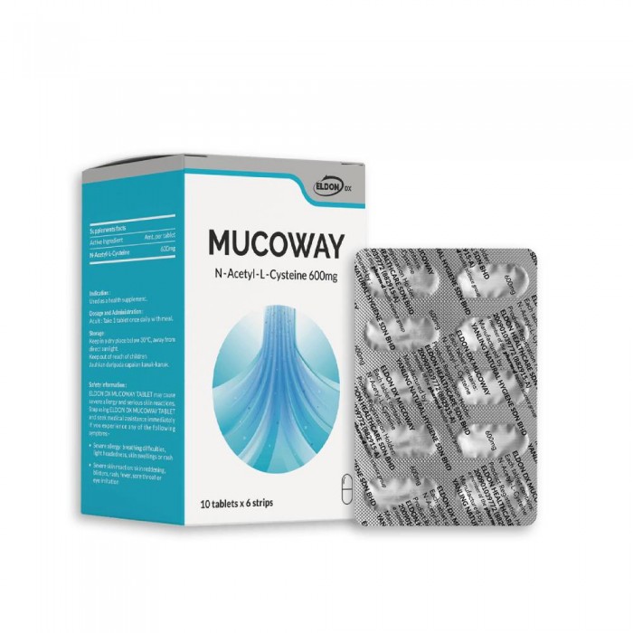 ELDON Ascentia Mucoway 60's- Phlegm Medicine, Lung Support, Sore Throat