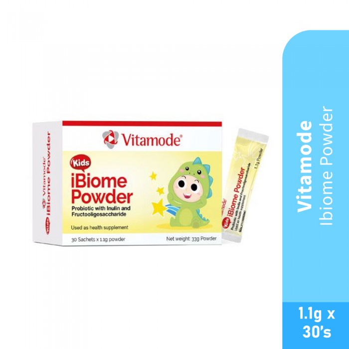 VITAMODE Ibiome Powder 1.1g X 30's with Inulin, Lactobacillus Rhamnosus, Probiotic Kids