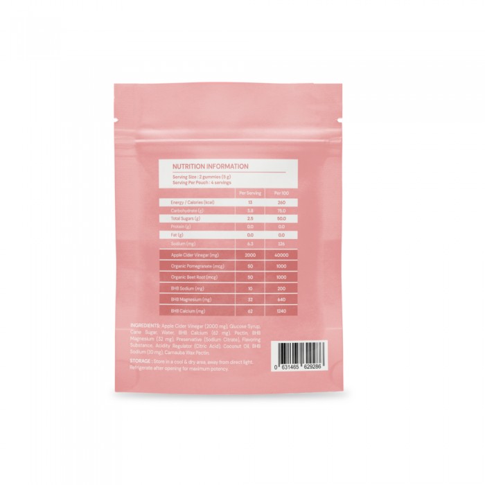 BIOFIZZ Keto Cider Apple Cider Vinegar + BHB Gummies 2.5g X 8's for Detox, Slimming, Fat Buner, 软糖