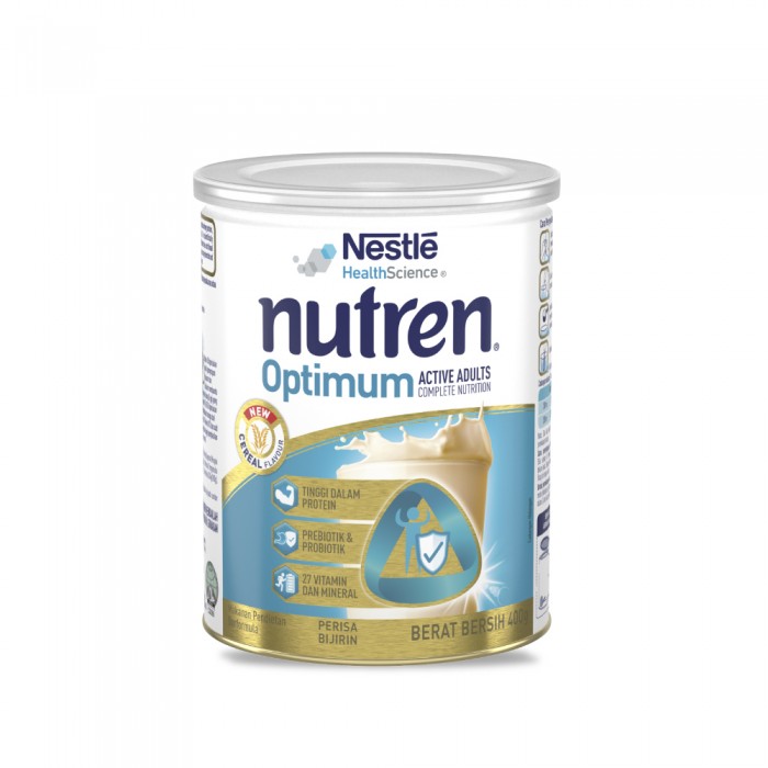 NUTREN Optimum Cereal 800g for Adult Milk, Protein Milk, Susu Nutren Optimum, Susu Protein, Whey Protein