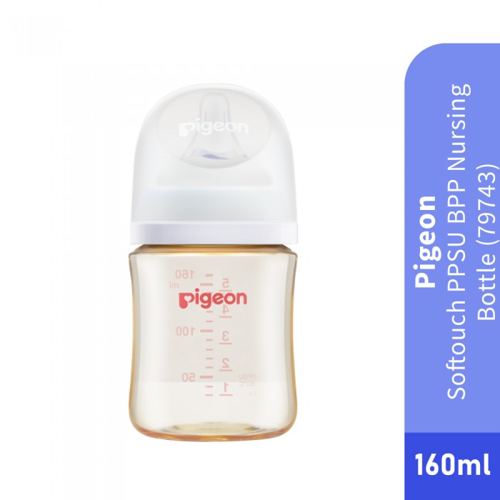 PIGEON Bottle PPSU SofTouch BPP Baby Bottle 160ml for Botol Susu Baby, 奶瓶pigeon