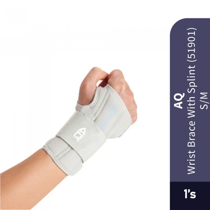 AQ SUPPORT Wrist Brace Support With Splint 51901 - Size S/M, Wrist Brace Support, Wrist Support, Wrist Guard