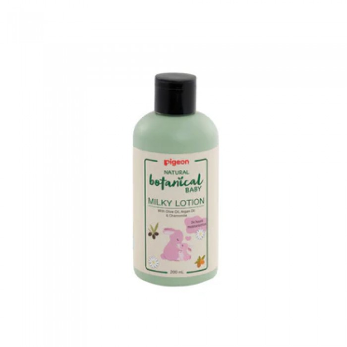 PIGEON Natural Botanical Milky Baby Lotion 200ml for Baby Lotion Organic, Lotion Baby, Kids Lotion