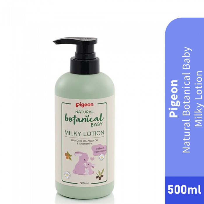 PIGEON Natural Botanical Milky Baby Lotion 500ml for Baby Lotion Organic, Lotion Baby, Kids Lotion