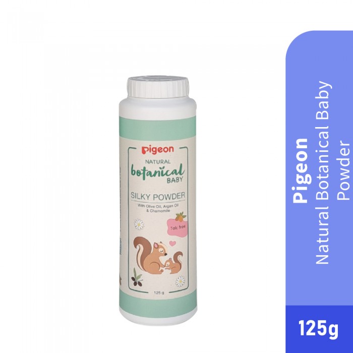 PIGEON Natural Botanical Baby Powder 125g Bedak Baby, Bedak Budak, Cornstarch Baby Powder