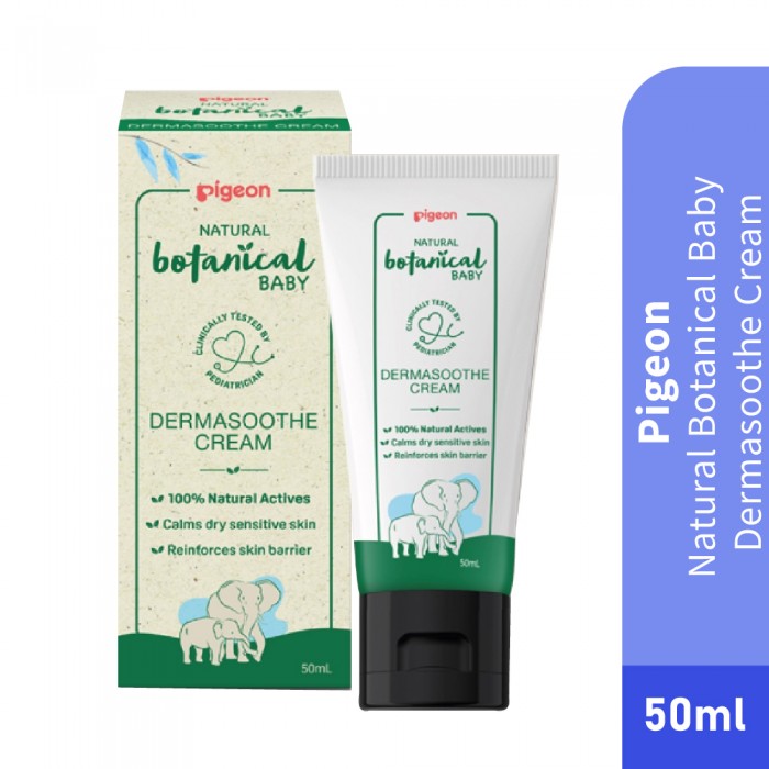 PIGEON Natural Botanical Baby Dermasoothe Cream 50ml for Eczema Cream, Baby Face Cream, Cream Baby
