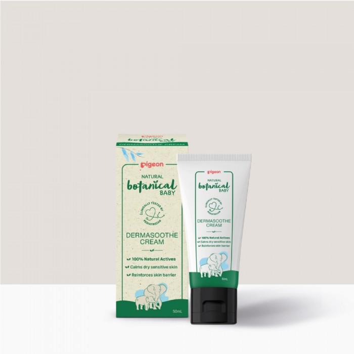 PIGEON Natural Botanical Baby Dermasoothe Cream 50ml for Eczema Cream, Baby Face Cream, Cream Baby