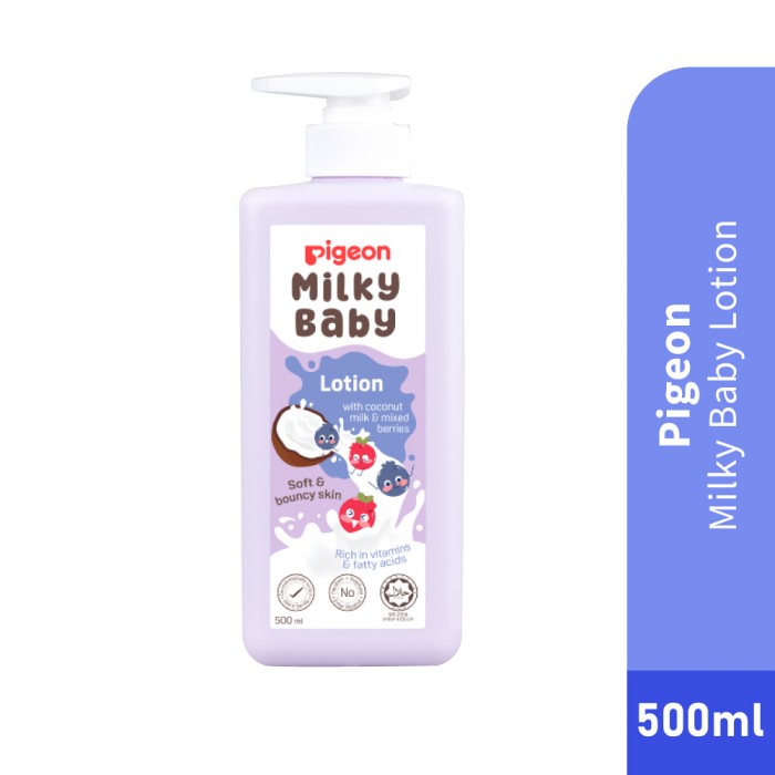 PIGEON Milky Baby Lotion 500ml for Baby Lotion Organic, Lotion Baby, Kids Lotion