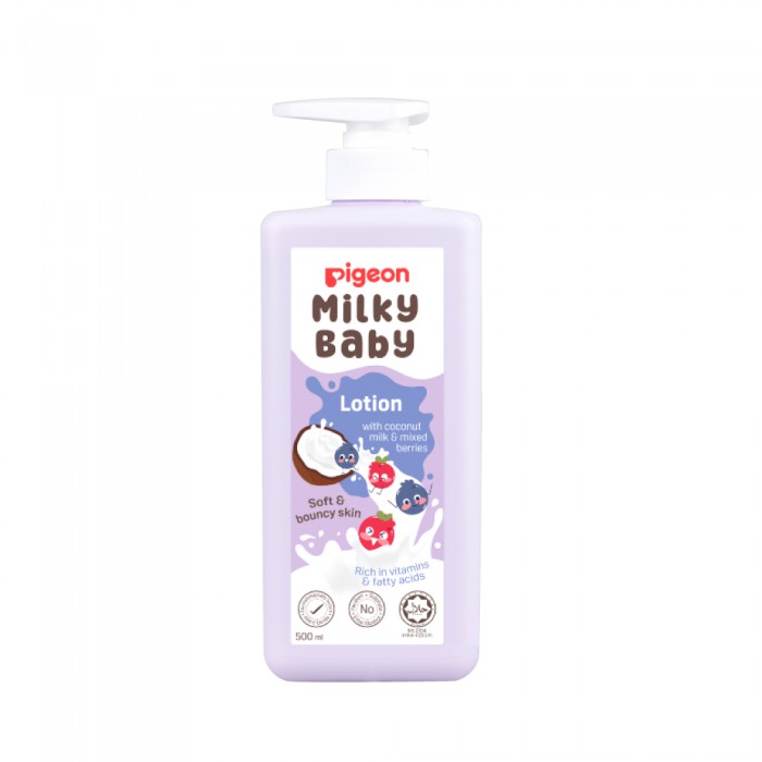 PIGEON Milky Baby Lotion 500ml for Baby Lotion Organic, Lotion Baby, Kids Lotion