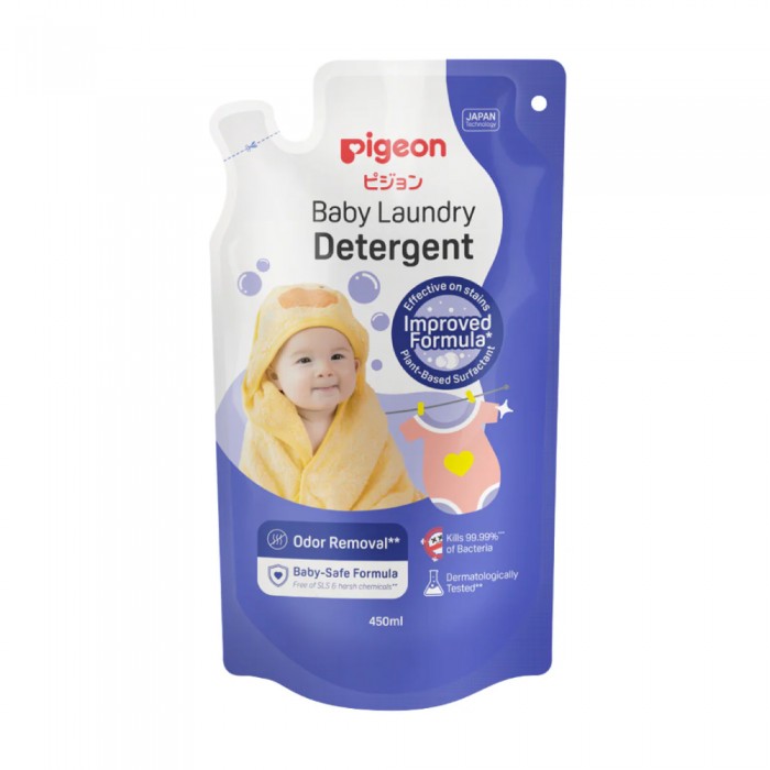 PIGEON Baby Laundry Detergent Refill 450ml Sabun Basuh Baju Baby, Detergent Baby, Sabun Baju Baby