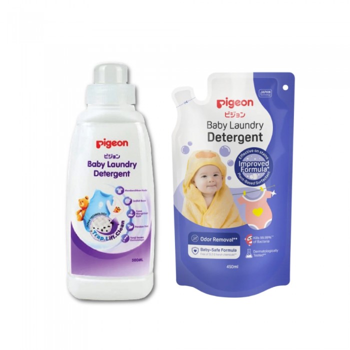 PIGEON Baby Laundry Detergent Refill 450ml Sabun Basuh Baju Baby, Detergent Baby, Sabun Baju Baby