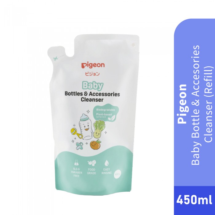 PIGEON Baby Bottle Cleanser Refill 450ml Baby Bottle Wash, Sabun Botol Baby, Cleanser Baby Bottle