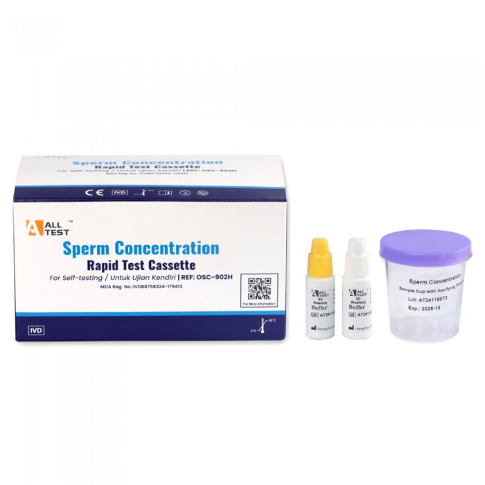 ALLTEST Sperm Concentration Rapid Test Casette 2 Test for Fertility Test Kit, Sperm Test Kit Home