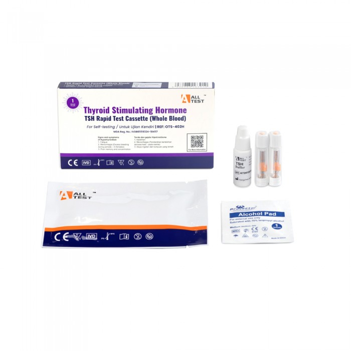 ALLTEST Thyroid Stimulating Hormone Rapid Test Casette 1 Test Kit for Thyroid Test, Hypothyroidism