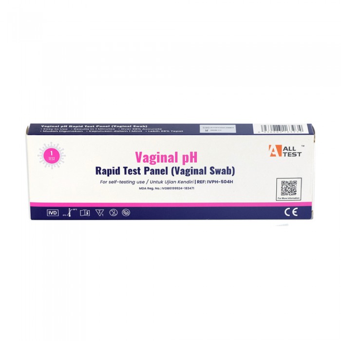 ALLTEST Vaginal Ph Rapid Test Panel 1 Test kit, Vaginal Test Kit for Viginal care, Viginal Infection