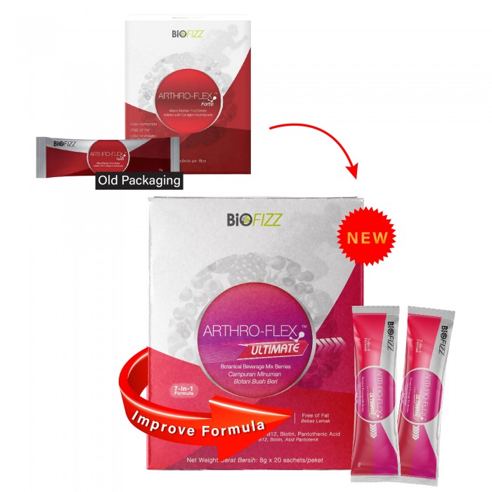 BIOFIZZ Artho-Flex Ultimate 8g X 20's for Joint Supplement, Bone Supplement, Ubat Sendi