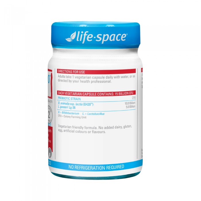 LIFE SPACE Bs Probiotic 60's Broad Spectrum Probiotic, Probiotic Supplement, Probiotics, 益生菌