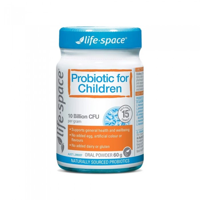 LIFE SPACE Serbuk Probiotik Kanak Kanak 60g Probiotic for Children Oral Powder, Digestive Enzyme