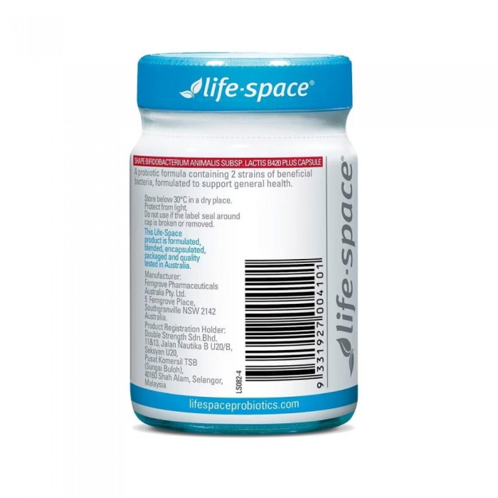 LIFE SPACE Shape B420 Plus 60's for Probiotic Supplement, Probiotik, Digestive Enzyme