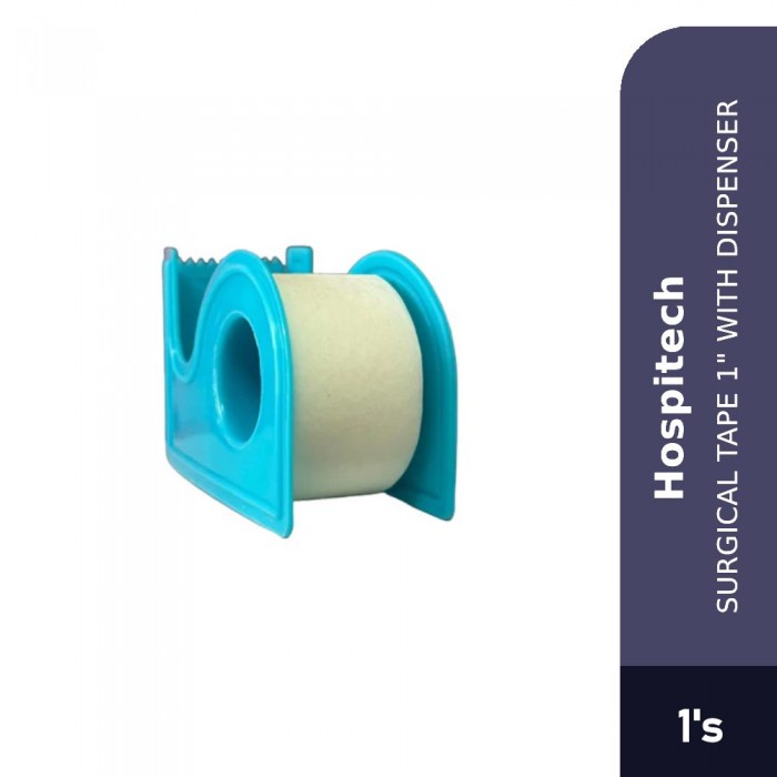 HOSPITECH SURGICAL TAPE 1" WITH DISPENSER 1'S
