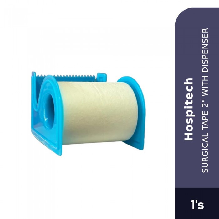 HOSPITECH SURGICAL TAPE 2" WITH DISPENSER 1'S