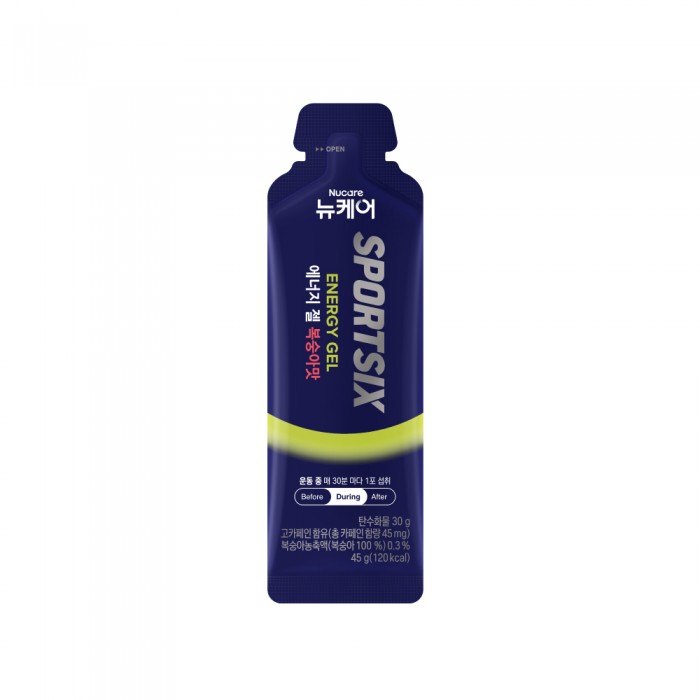 SPORTSIX Energy Gel Peach 45g for Energy Booster, Energy Gel Running, Tambah Tenaga