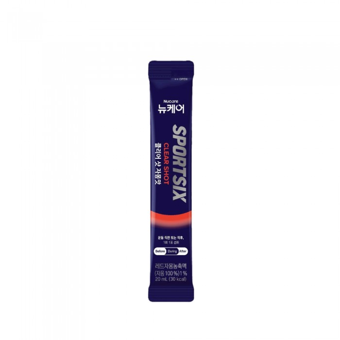 SPORTSIX Clear Shot 20ml for Energy Gel, Electrolyte Gel with Apple Cider Vinegar