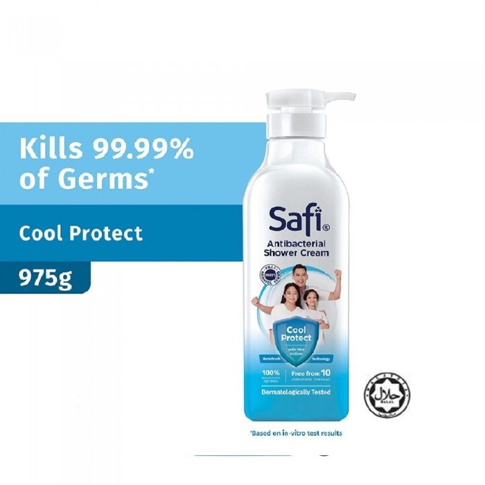 SAFI Shower Fresh Clean 450g - Cool Protect, Body Wash, Shower Gel, Sabun Mandi, Sabun Badan