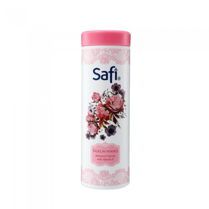 SAFI Talc Vitamin E 90g - Red for Talcum Powder, Bedak Talkum, Talkum Wangi, Bedak Safi