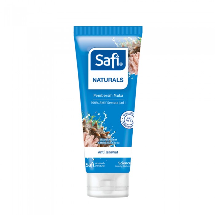 SAFI Natural Facial Cleanser 50g - Anti Acne (Gamat) for Face Wash, Pencuci Muka Safi