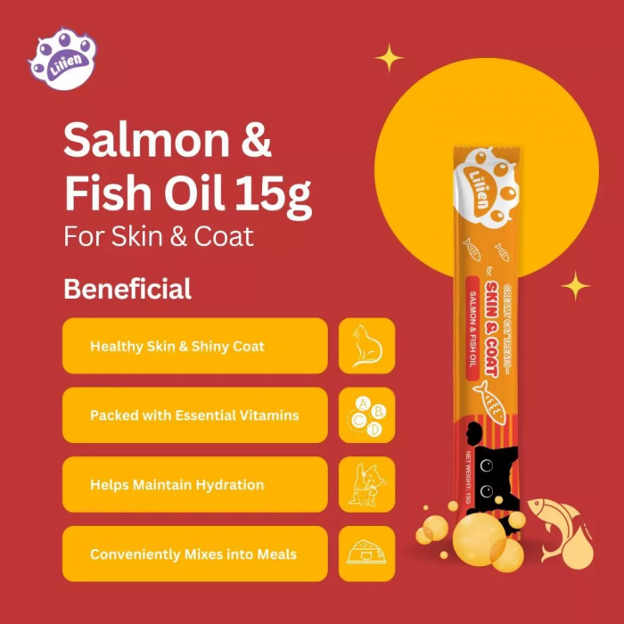 LILIEN Creamy Cat Treat with Tuna,Salmon,Chicken 15g X 50's for Makanan Kucing, Cat Snack, 猫粮