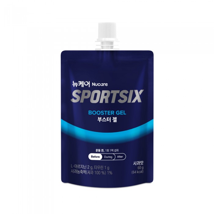 SPORTSIX Booster Gel 60g (Apple) Pre Workout, Energy Gel, Energy Booster, Amino Energy