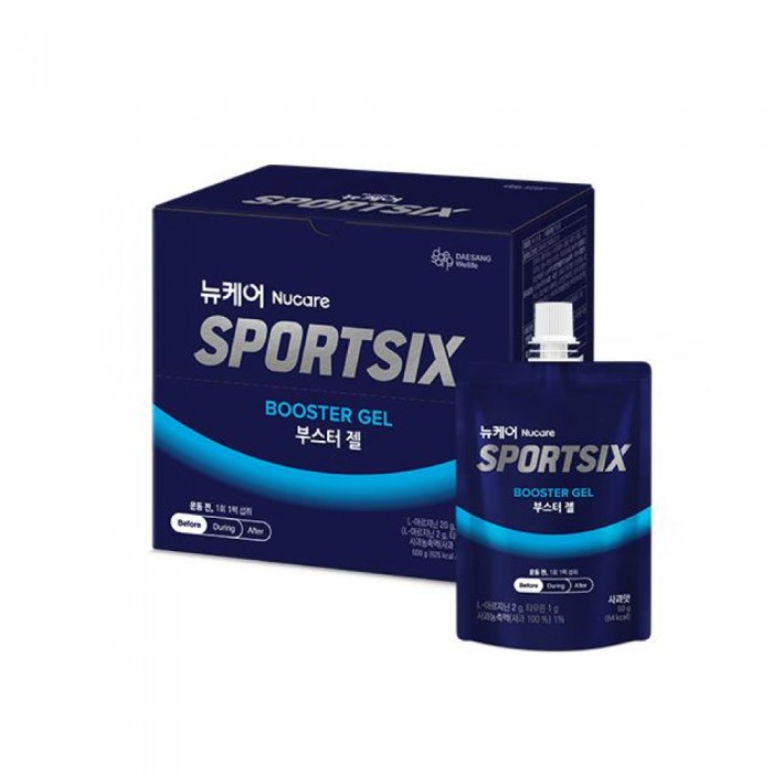 SPORTSIX Booster Gel 60g (Apple) Pre Workout, Energy Gel, Energy Booster, Amino Energy