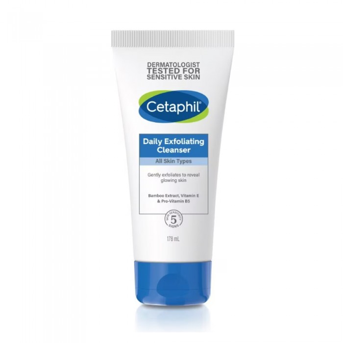 CETAPHIL Daily Exfoliating Facial Cleanser 178ml for Face Wash, Cetaphil Face Wash