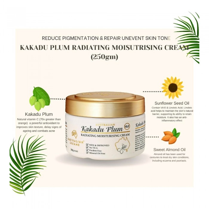 [CLEARANCE] AUSTRALIAN CREAM MK II Kakadu Plum Radiating Moisturizing Cream 250g with Whitening (EXP: 2/2026)