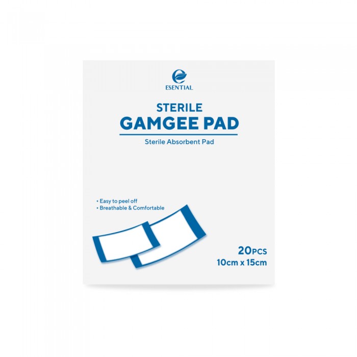 ESENTIAL Sterile Gamgee Pad 10cm X 15cm 20's for Wound Dressing, Gauze Swab, Gauze Dressing