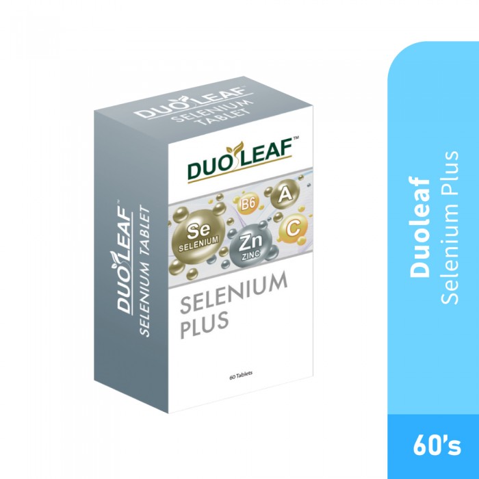 DUOLEAF Selenium Plus 60's for Selenium Supplement, Multivitamin, Zinc Supplement