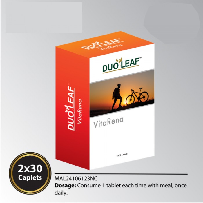 DUOLEAF Vitarena 30's X 2 with NAC for Kidney Supplement, Buah Pinggang Supplement