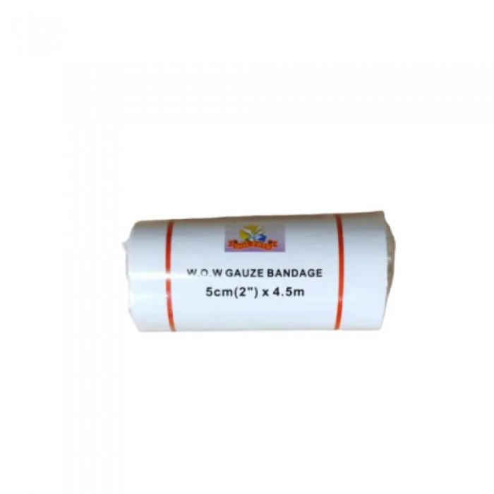 WOW Bandage Dressing 5cm X 4.5m 1's for Bandage Wrap, Pembalut Luka