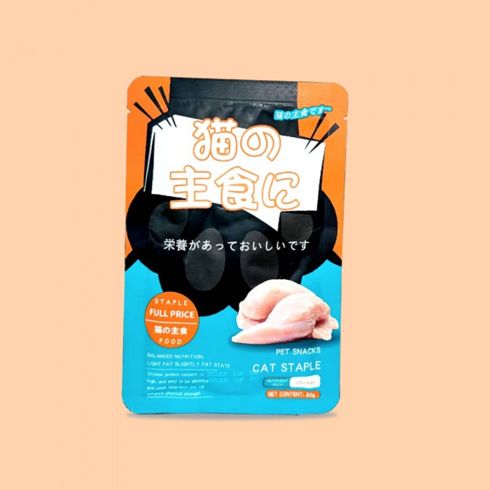 LILIEN Cat Pouch 80g (Chicken / Salmon) for Cat Food, Makanan Kucing, Cat Treats, 猫粮