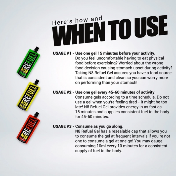 N8 ENERGY GEL 10'S - LYCHEE