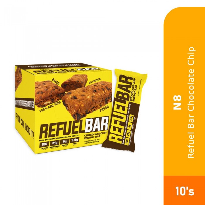 N8 REFUEL ENERGY REAL BAR 10'S - DOUBLE CHOC CHIP