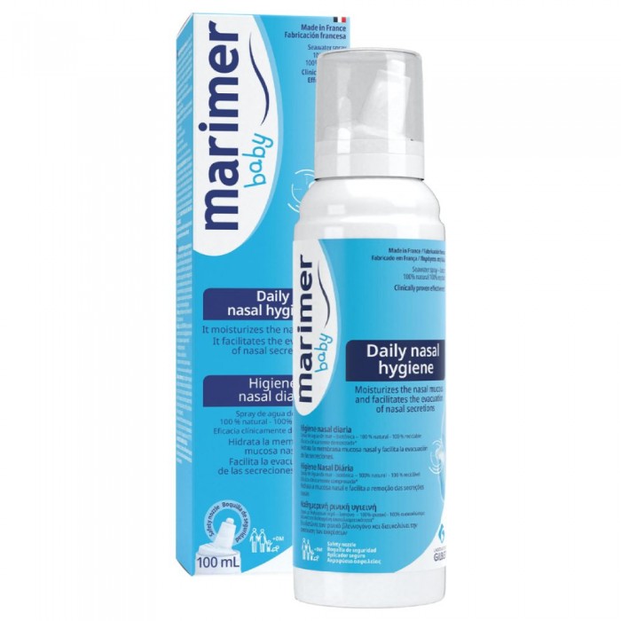 MARIMER Baby Isotonic Nasal Spray 100ml for Baby Nasal Spray, Baby Saline Spray