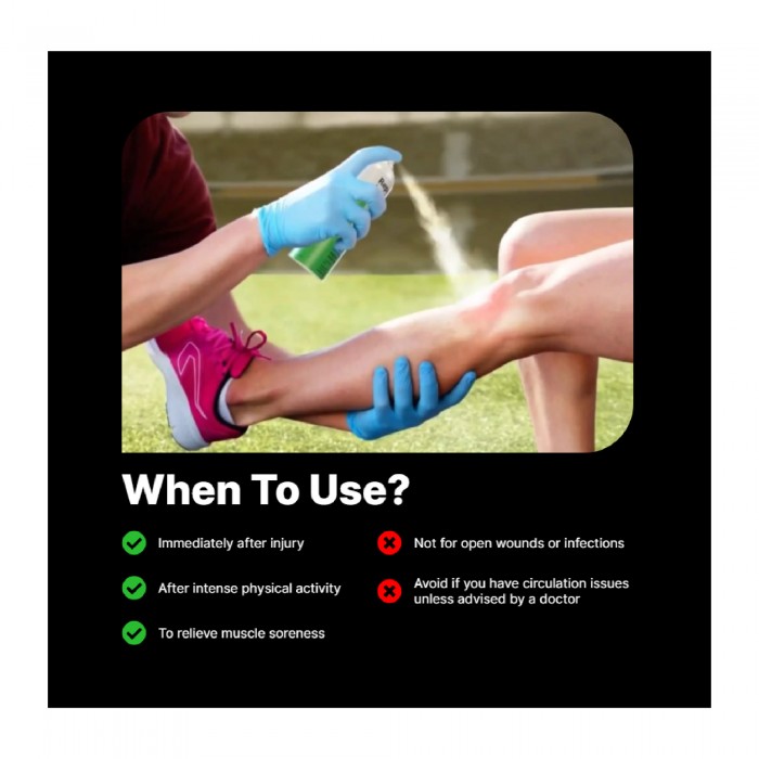 REPARIL Ice Spray 200ml for Muscle Spray, First Aid, Cramp Spray, Spray Injured