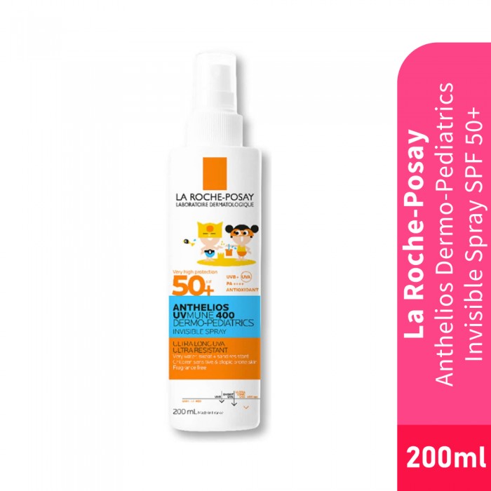 LA ROCHE POSAY Anthelios Dermo-Pediatrics Invisible Spray SPF50+ 200ml Sunscreen, 防曬霜