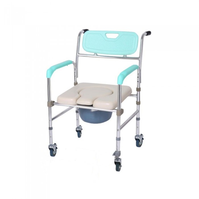 MAXWELL Aluminium Commode Chair with Wheels (FST7800W) Kerusi Tandas Duduk, Tandas Duduk Mudah Alih